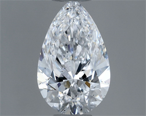Foto Diamante Natural 0.61 quilates, De pera , Color D, claridad SI2 y certificado GIA de