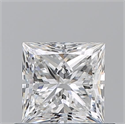 Natural Diamond 0.70 Carats, Princess with  Cut, F Color, VS1 Clarity and Certified by GIA