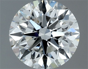 Picture of Natural Diamond 0.90 Carats, Round with Excellent Cut, F Color, VS2 Clarity and Certified by IGI