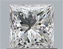 Natural Diamond 0.70 Carats, Princess with  Cut, G Color, VS2 Clarity and Certified by GIA