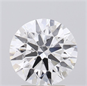 Lab Grown Diamond 2.37 Carats, Round with Ideal Cut, D Color, IF Clarity and Certified by IGI