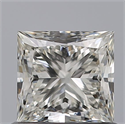 Natural Diamond 0.80 Carats, Princess with  Cut, I Color, VVS1 Clarity and Certified by GIA