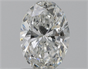 Natural Diamond 0.72 Carats, Oval with  Cut, G Color, SI1 Clarity and Certified by GIA