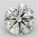 Lab Grown Diamond 3.01 Carats, Round with Excellent Cut, J Color, VS1 Clarity and Certified by IGI