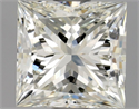 Natural Diamond 1.00 Carats, Princess with  Cut, J Color, VVS1 Clarity and Certified by GIA