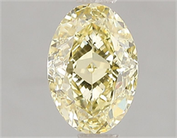 Picture of Lab Grown Diamond 1.57 Carats, Oval with  Cut, Fancy Intense Yellow Color, VS1 Clarity and Certified by IGI