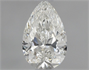 Natural Diamond 0.53 Carats, Pear with  Cut, I Color, VS2 Clarity and Certified by GIA