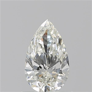 Picture of Natural Diamond 0.72 Carats, Pear with  Cut, I Color, VVS2 Clarity and Certified by GIA