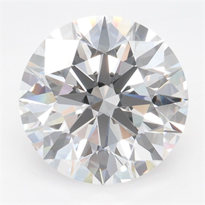 Picture of Lab Grown Diamond 3.27 Carats, Round with Ideal Cut, D Color, VVS1 Clarity and Certified by IGI
