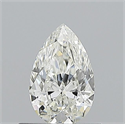 Diamante Natural 0.50 quilates, De pera , Color I, claridad VVS2 y certificado GIA