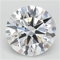 Lab Grown Diamond 3.71 Carats, Round with Ideal Cut, D Color, IF Clarity and Certified by IGI