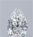 Diamante Natural 0.40 quilates, De pera , Color E, claridad VVS1 y certificado GIA