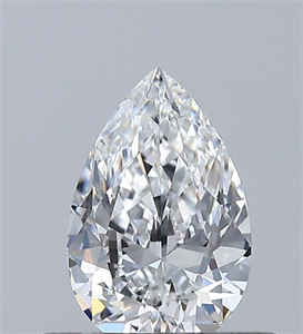 Foto Diamante Natural 0.40 quilates, De pera , Color E, claridad VVS1 y certificado GIA de
