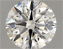 Natural Diamond 0.51 Carats, Round with Excellent Cut, H Color, VVS1 Clarity and Certified by GIA