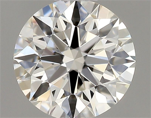 Picture of Natural Diamond 0.51 Carats, Round with Excellent Cut, H Color, VVS1 Clarity and Certified by GIA