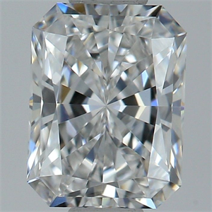 Picture of Natural Diamond 0.60 Carats, Radiant with  Cut, E Color, VVS1 Clarity and Certified by GIA
