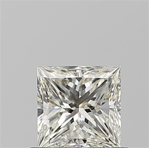 Picture of Natural Diamond 0.60 Carats, Princess with  Cut, J Color, VS1 Clarity and Certified by GIA