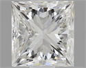 Natural Diamond 0.50 Carats, Princess with  Cut, G Color, VVS2 Clarity and Certified by IGI