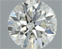 Natural Diamond 0.46 Carats, Round with Very Good Cut, H Color, VVS2 Clarity and Certified by IGI