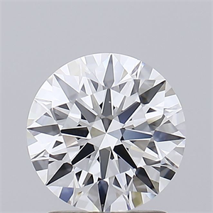 Picture of Lab Grown Diamond 1.59 Carats, Round with Ideal Cut, D Color, IF Clarity and Certified by IGI