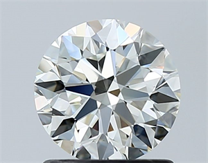 Picture of Natural Diamond 1.09 Carats, Round with Excellent Cut, H Color, VS1 Clarity and Certified by IGI