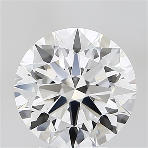 Picture of Lab Grown Diamond 3.23 Carats, Round with Ideal Cut, D Color, IF Clarity and Certified by IGI