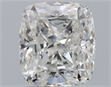 Natural Diamond 2.51 Carats, Cushion with  Cut, F Color, VVS2 Clarity and Certified by GIA