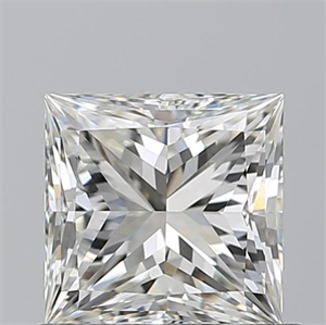 Picture of Natural Diamond 0.91 Carats, Princess with  Cut, J Color, VVS1 Clarity and Certified by GIA