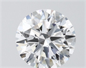 Lab Grown Diamond 1.50 Carats, Round with Excellent Cut, D Color, VVS2 Clarity and Certified by IGI