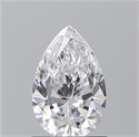 Natural Diamond 0.91 Carats, Pear with  Cut, D Color, SI1 Clarity and Certified by GIA