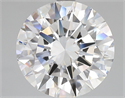 Lab Grown Diamond 5.02 Carats, Round with Excellent Cut, E Color, VVS2 Clarity and Certified by IGI