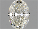 Natural Diamond 0.90 Carats, Oval with  Cut, I Color, VVS2 Clarity and Certified by GIA