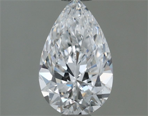 Picture of Natural Diamond 0.52 Carats, Pear with  Cut, E Color, VS1 Clarity and Certified by GIA
