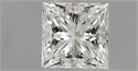 Natural Diamond 0.51 Carats, Princess with  Cut, J Color, VVS1 Clarity and Certified by GIA