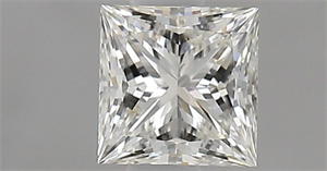 Picture of Natural Diamond 0.51 Carats, Princess with  Cut, J Color, VVS1 Clarity and Certified by GIA