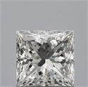 Natural Diamond 0.72 Carats, Princess with  Cut, G Color, IF Clarity and Certified by IGI
