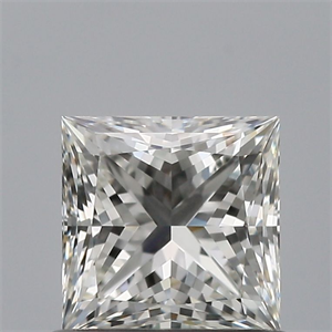 Picture of Natural Diamond 0.72 Carats, Princess with  Cut, G Color, IF Clarity and Certified by IGI