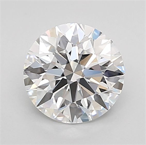 Picture of Lab Grown Diamond 1.04 Carats, Round with Ideal Cut, D Color, VVS2 Clarity and Certified by IGI