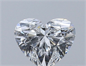 Natural Diamond 0.36 Carats, Heart with  Cut, E Color, VVS1 Clarity and Certified by GIA