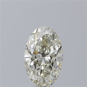Picture of Natural Diamond 3.02 Carats, Oval with  Cut, K Color, SI2 Clarity and Certified by GIA
