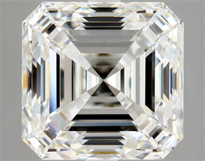 Foto Diamante Natural 4.05 quilates, Asscher , Color G, claridad VS1 y certificado GIA de