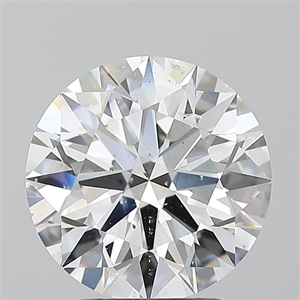 Picture of Natural Diamond 3.01 Carats, Round with Excellent Cut, D Color, SI2 Clarity and Certified by GIA