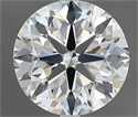 Natural Diamond 2.70 Carats, Round with Excellent Cut, H Color, VS2 Clarity and Certified by IGI