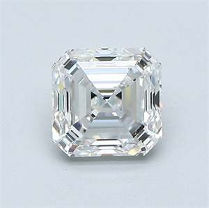 Foto Diamante Natural 1.01 quilates, Asscher , Color F, claridad VVS2 y certificado GIA de