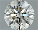 Natural Diamond 1.30 Carats, Round with Excellent Cut, K Color, SI1 Clarity and Certified by IGI