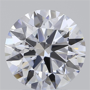 Picture of Lab Grown Diamond 2.51 Carats, Round with Ideal Cut, F Color, IF Clarity and Certified by IGI