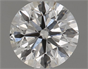 Natural Diamond 0.46 Carats, Round with Excellent Cut, H Color, SI2 Clarity and Certified by GIA