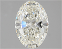 Natural Diamond 3.01 Carats, Oval with  Cut, J Color, SI1 Clarity and Certified by GIA
