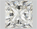 Natural Diamond 0.80 Carats, Princess with  Cut, J Color, VVS1 Clarity and Certified by GIA
