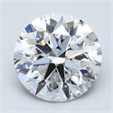 Natural Diamond 2.00 Carats, Round with Very Good Cut, D Color, SI1 Clarity and Certified by GIA